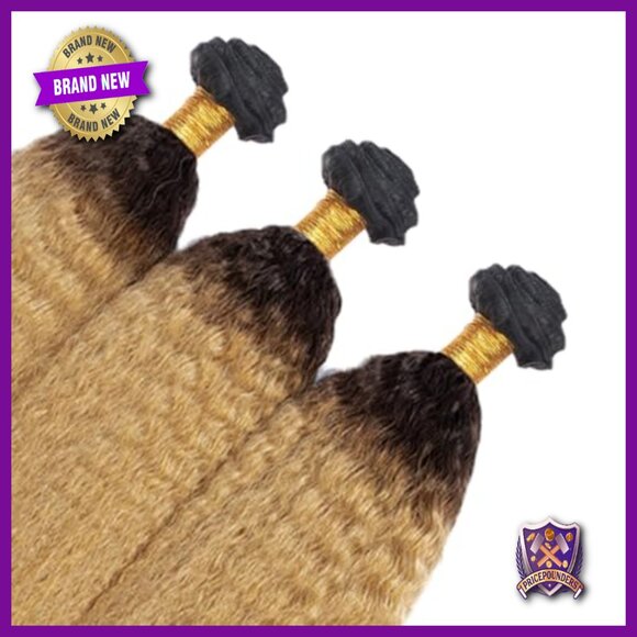 Human Hair Extensions 3 Bundles Kinky Straight 24 26 28 Inch 150g main image 4